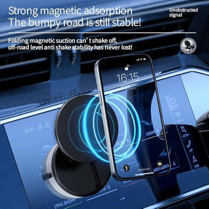 360° Mini Rotatable Magnetic Phone Holder with Vacuum Suction Cup for all smartphones