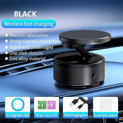 360° Mini Rotatable Magnetic Phone Holder with Vacuum Suction Cup for all smartphones