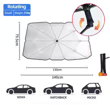 Car Windshield Sunshade Foldable Front Window Cover