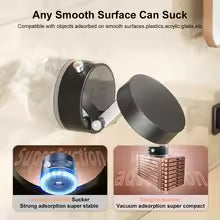 360° Mini Rotatable Magnetic Phone Holder with Vacuum Suction Cup for all smartphones