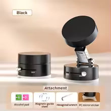360° Mini Rotatable Magnetic Phone Holder with Vacuum Suction Cup for all smartphones