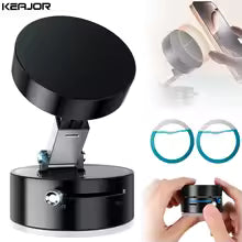 360° Mini Rotatable Magnetic Phone Holder with Vacuum Suction Cup for all smartphones